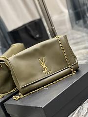 YSL Reversible Suede & Plain Leather Green Size 28.5 x 20 x 6 cm - 5