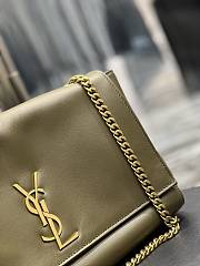 YSL Reversible Suede & Plain Leather Green Size 28.5 x 20 x 6 cm - 6