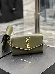YSL Mini Envelope Bag Green Size 19 x 12 x 4 cm - 5