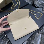 YSL Mini Envelope Bag Beige Size 19 x 12 x 4 cm - 2