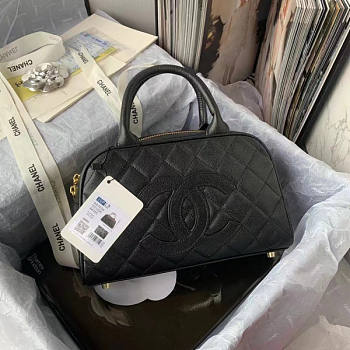 Chanel Cl Vintage Black Bag Size 25 x 14 x 9 cm