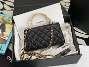 Chanel Cl Handle Bag Black Size 10 x 18 x 4.5 cm - 5