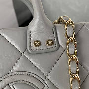 Chanel Cl Vanity Case Grey Size 11.5 × 15 × 8.5 cm - 4