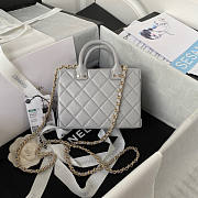 Chanel Cl Vanity Case Grey Size 11.5 × 15 × 8.5 cm - 6