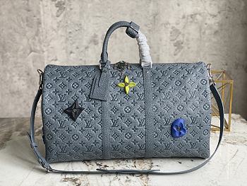 Louis Vuitton LV Keepall 50 Travel Bag Virgil Abloh