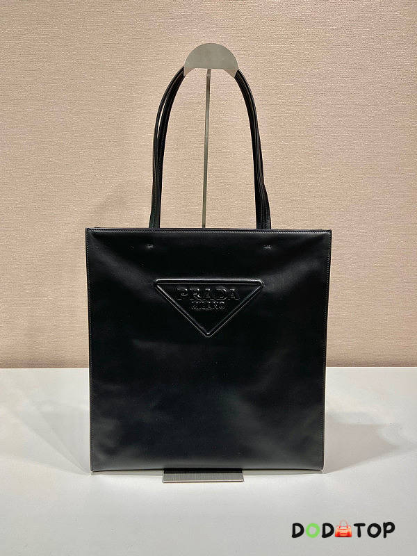 Prada Leather Tote Bag Black Size 38 x 5 x 36 cm - 1