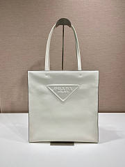 Prada Leather Tote Bag White Size 38 x 5 x 36 cm - 1