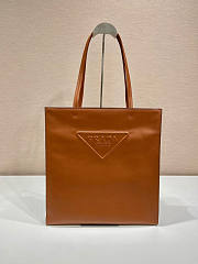 Prada Leather Tote Bag Brown Size 38 x 5 x 36 cm - 1