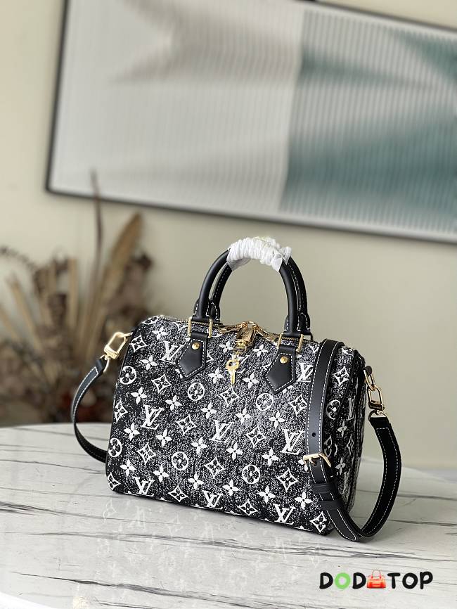 Louis Vuitton LV Speedy Bandoulière 25 Handbag Denim  - 1