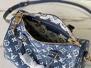 Louis Vuitton LV Speedy Bandoulière 25 Handbag Blue Denim - 6