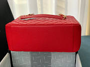 Chanel Tote Red In Gold/Silver Hardware Size 24 x 33 x 13 cm - 2