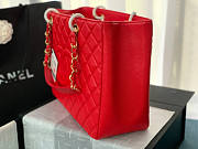 Chanel Tote Red In Gold/Silver Hardware Size 24 x 33 x 13 cm - 3