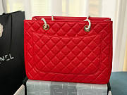 Chanel Tote Red In Gold/Silver Hardware Size 24 x 33 x 13 cm - 5