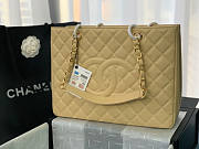 Chanel Tote Beige In Gold/Silver Hardware Size 24 x 33 x 13 cm - 1