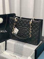 Chanel Tote Black In Gold/Silver Hardware Size 24 x 33 x 13 cm - 6