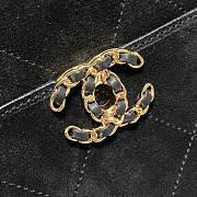 Chanel Shopping Black Velvet Bag Size 28.5 x 23.5 x 1.5 cm - 6
