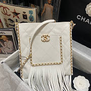 Chanel Shopping White Bag Size 28.5 x 23.5 x 1.5 cm - 5