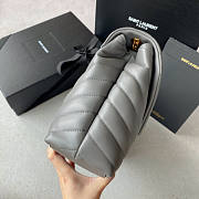 YSL Loulou Medium Gray Bag Size 32 x 22 x 12 cm - 2