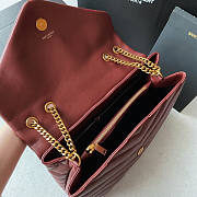 YSL Loulou Medium Red Bag Size 32 x 22 x 12 cm - 2