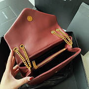 YSL Loulou Small Red Bag Size 25 x 17 x 9 cm - 3