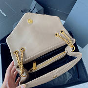 YSL Loulou Small Beige Bag Size 25 x 17 x 9 cm - 4
