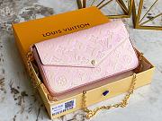 Louis Vuitton LV 61276 Pink Pochette Felicie Bag Size 21 x 11 x 2 cm - 1