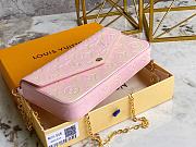 Louis Vuitton LV 61276 Pink Pochette Felicie Bag Size 21 x 11 x 2 cm - 2