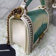 Chanel Boy Chain Flap Bag Pearl Fish Skin 01 Size 25 × 16 × 9 cm - 2