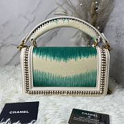 Chanel Boy Chain Flap Bag Pearl Fish Skin 01 Size 25 × 16 × 9 cm - 5