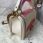 Chanel Boy Chain Flap Bag Pearl Fish Skin 02 Size 25 × 16 × 9 cm - 2