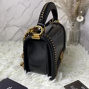 Chanel Boy Chain Flap Bag Lizard Leather Gold/Black Hardware Size 25 × 16 × 9 cm - 4