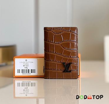 Louis Vuitton Pocket Organizer Brown Size 8 x 11 cm - 1