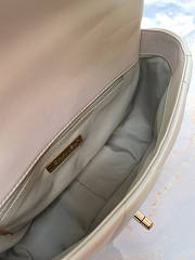 Chanel CL 19 Flap White Bag Size 16 x 26 x 9 cm - 2