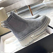 Chanel Cl Ankle Boots Grey - 3