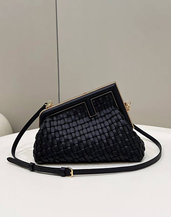Fendi First Small Black Bag Size 26 x 18 x 9.5 cm
