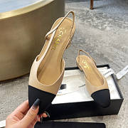 Chanel Sling-Back Beige Shoes - 6