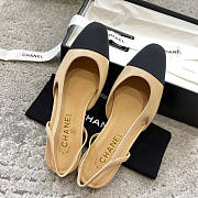 Chanel Sling-Back Beige Shoes - 3