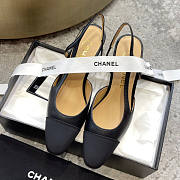 Chanel Sling-Back High Heels Black - 4