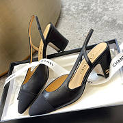 Chanel Sling-Back High Heels Black - 2