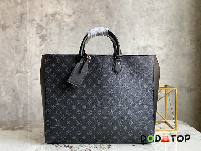 Louis Vuitton LV M44733 Black Flower Briefcase Size 34 x 42 x 14 cm - 1