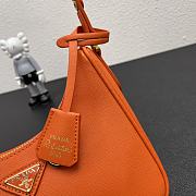 Prada Hobo Armpit Bag 1BH307 Orange Size 22 × 18 × 6 cm - 5