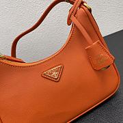 Prada Hobo Armpit Bag 1BH307 Orange Size 22 × 18 × 6 cm - 4