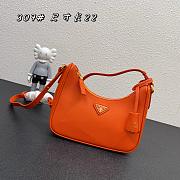 Prada Hobo Armpit Bag 1BH307 Orange Size 22 × 18 × 6 cm - 3