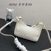 Prada Hobo Armpit Bag 1BH307 White Size 22 × 18 × 6 cm - 3