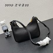 Prada Hobo Armpit Bag 1BH307 Black Size 22 × 18 × 6 cm - 5