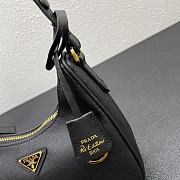 Prada Hobo Armpit Bag 1BH307 Black Size 22 × 18 × 6 cm - 3