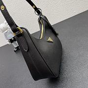 Prada Hobo Armpit Bag 1BH307 Black Size 22 × 18 × 6 cm - 2