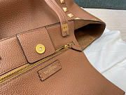 Valentino Garavani Roman Stud Tote Bag Brown Size 39.5 x 27 x 18 cm - 2