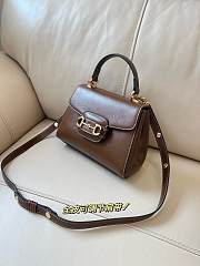 Gucci 1955 Horsebit Shoulder Bag Brown Size 22 cm - 3