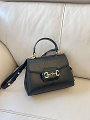 Gucci 1955 Horsebit Shoulder Bag Black Size 22 cm - 6